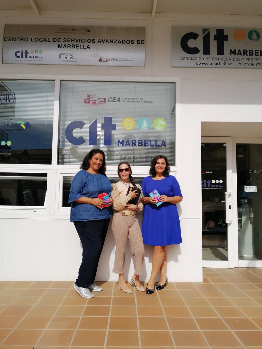 citmarbella's tweet photo. Nuestra querida Ana @ForoAcce ha venido hoy a visitarnos al #CIT para agradecer al equipo todo el apoyo y ayuda recibida del #ForoAcce que desarrollaron hace unas semanas en #Marbella 🌴🌴🌴 Muchas gracias Ana y Bart por ser #SociosCIT y por ser de esta manera tan especial 🙏🙏🙏 https://t.co/ck95BWFuYz