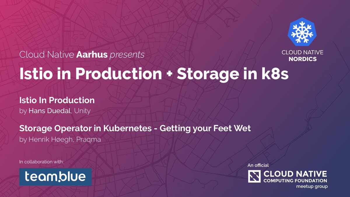 teambluedk's tweet image. Sammen med #CloudNativeAarhus har vi planlagt et fedt program til dig, der elsker at nørde i teknologier som #Kubernetes og #Istio – og nu er den sidste taler @HenrikHoegh fra @Praqma offentliggjort. Kig forbi! 🚀
zitcom.link/cloudnativeaar… #k8s #cloudnative