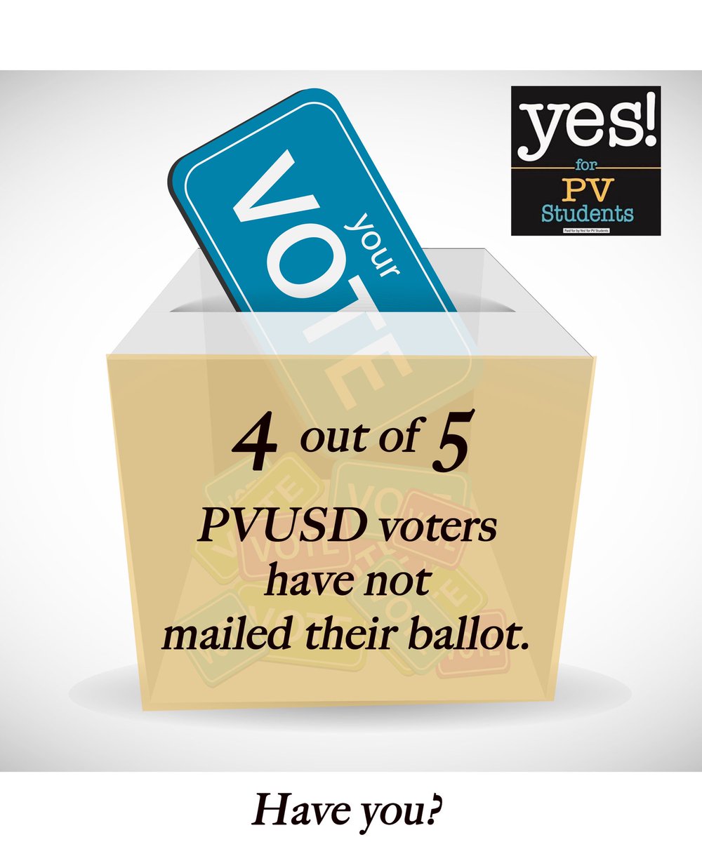 yes4pvstudents's tweet photo. Your vote is your voice. Please speak up for PVStudents. Today, 10/30 is the last day to MAIL your ballot to ensure it arrives in time to be counted. #YourVoteYourVoice #VoteYESYES #MAILBALLOT https://t.co/Gc8r1fxyep