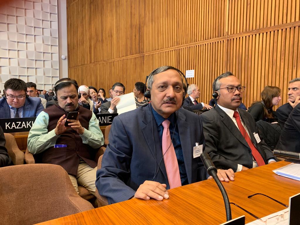 NADAIndiaOffice's tweet photo. "India has progressed from 71 % compliance to the international convention two years back, to 81% today." - Sh. Navin Agarwal, DG and CEO @NADAIndiaOffice representing #India at the @UNESCO International Convention against #DopingInSports, Paris.
#AntiDoping #PlayFair #WinClean https://t.co/k0Qw2BmL1Y