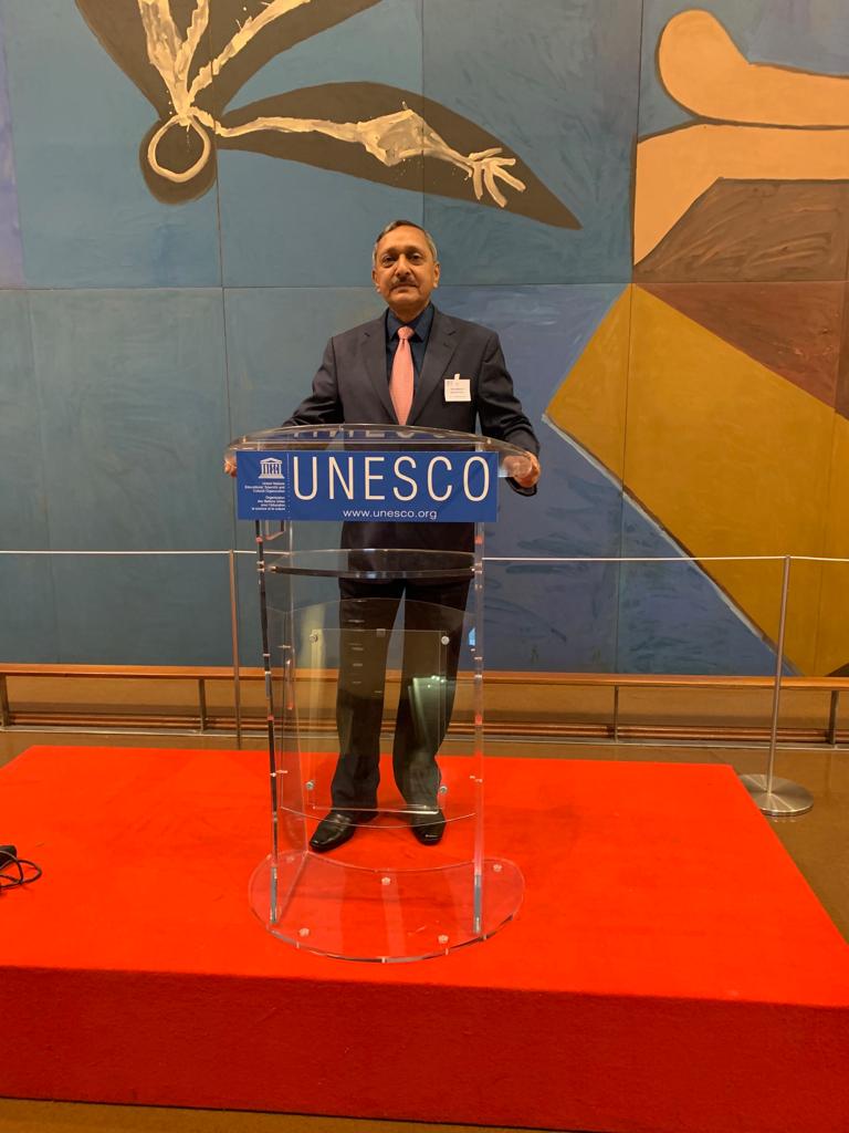 NADAIndiaOffice's tweet photo. "India has progressed from 71 % compliance to the international convention two years back, to 81% today." - Sh. Navin Agarwal, DG and CEO @NADAIndiaOffice representing #India at the @UNESCO International Convention against #DopingInSports, Paris.
#AntiDoping #PlayFair #WinClean https://t.co/k0Qw2BmL1Y