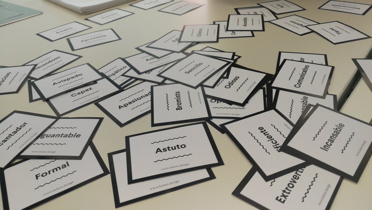 andresjcm's tweet photo. Definiendo y jerarquizado la personalidad de nuestro bot. Con @ecosenza en #workshops #ILA19MED @ILA19Medellin https://t.co/A0nHcVj9jc