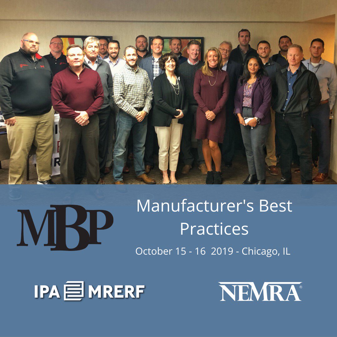 MRERF_IPA's tweet photo. Thank you to the NATIONAL ELECTRICAL MANUFACTURERS REPRESENTATIVES ASSOCIATION manufacturer members who attended the MBP workshop in Chicago. #mbp #reponomics #salesreps #manufacturers https://t.co/ZrAL94gH4R