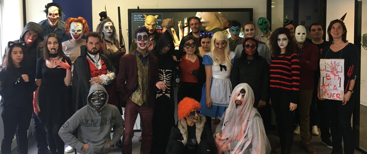EdeliaGroupeEDF's tweet photo. Aujourd'hui : : Edelia Groupe EDF est devenu un théâtre d'#halloween 🎃👻 !
Des #vampires💉, des #clowns🤡 des #pirates, #joker😈, #alice et tellement d'autres se sont mêlés chez Edelia Groupe EDF !
Journée terrifiante en perspective 😱 !
#halloween2019 #edelia #groupeedf https://t.co/1sDFtpPbp0