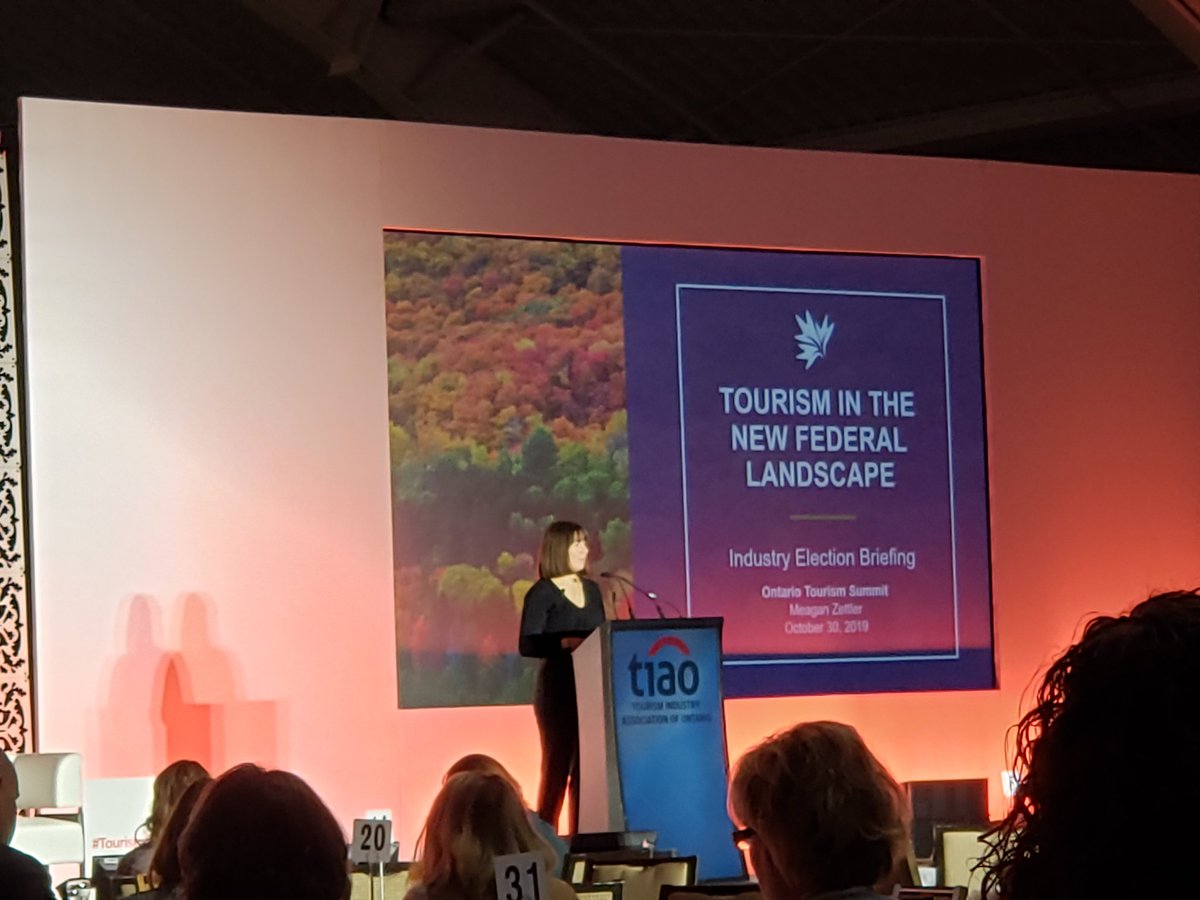 Great federal election analysis by Meagan Zettler from <a href="/TIAC_AITC/">The Tourism Industry Association of Canada</a> <a href="/ONTourismSummit/">Ontario Tourism Summit</a> @TIAOtweets  #tourismmatters #OTS19 check out votetourism.ca to see how <a href="/TIAC_AITC/">The Tourism Industry Association of Canada</a> is engaging new MPs.