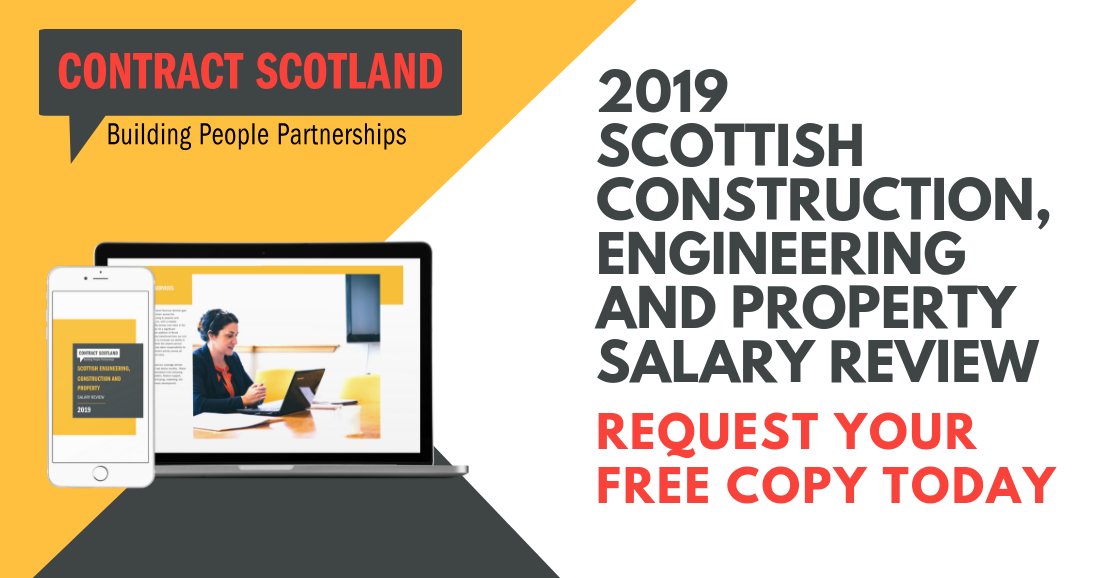 bit.ly/2I8Dhir - Request your copy of our comprehensive 2019 Scottish #Construction, #Engineering Salary Review! 👷