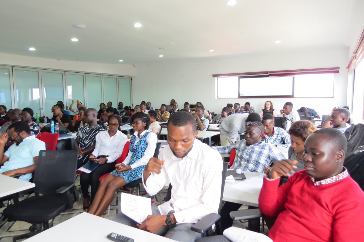 lyafichmann1's tweet photo. “A leader is someone who inspires &amp; motivates action. Africans don’t need charity, we need leadership" - Mariam Olateju. The “Leadership + Climate Debate: The War of Words” challenged @AIMSGhana students to discuss current affairs that affect Africa &amp; the whole globe. 
#AIMS https://t.co/H31unc8QmT