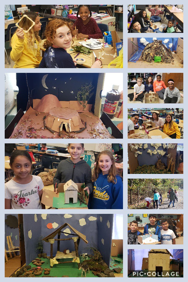 _MrsPetti_'s tweet photo. From research, to building, to mapping we have been submerged in Native American regions and heritage. @MargaretTruppa @MenloPark19 #5thgrade #hogan #Pueblo #igloo #wigwam #chickee #plankhouse https://t.co/V0i29CekfV