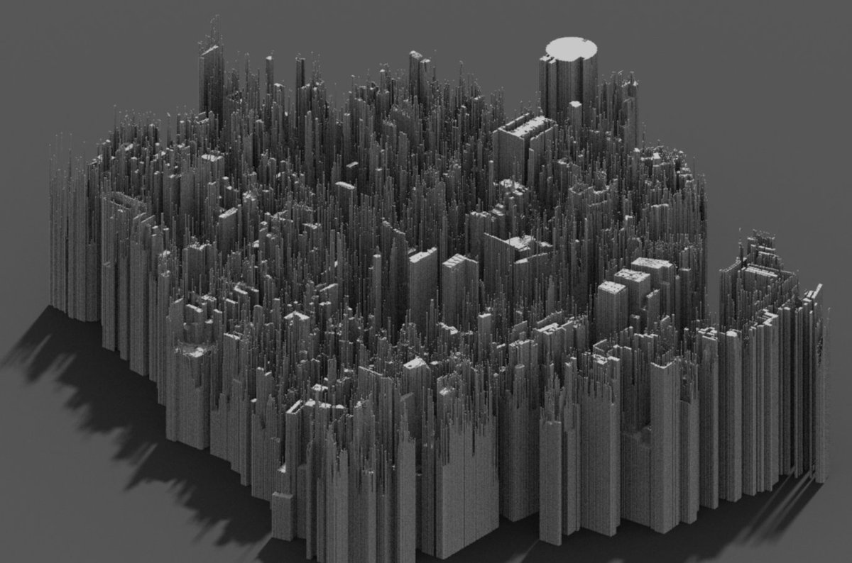 JDrewes_'s tweet photo. Accidentally loaded in a flipped heightmap of inner city Groningen @accidental__aRt @ephtracy https://t.co/iPpPG40Rx1
