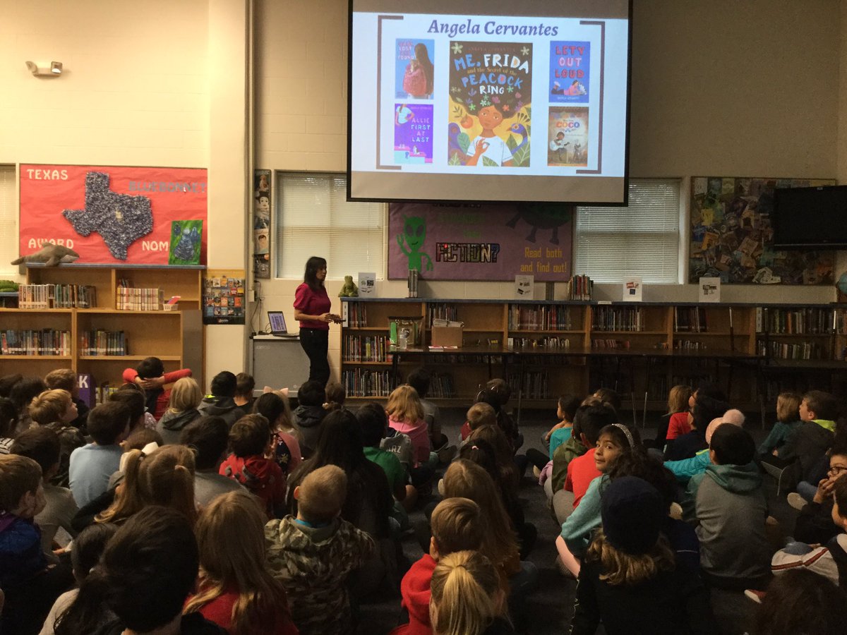 whitwhite91's tweet photo. My students are so excited to  meet and listen to author @AngelaCervantes! @NISDAUE https://t.co/aDLl68LzmF