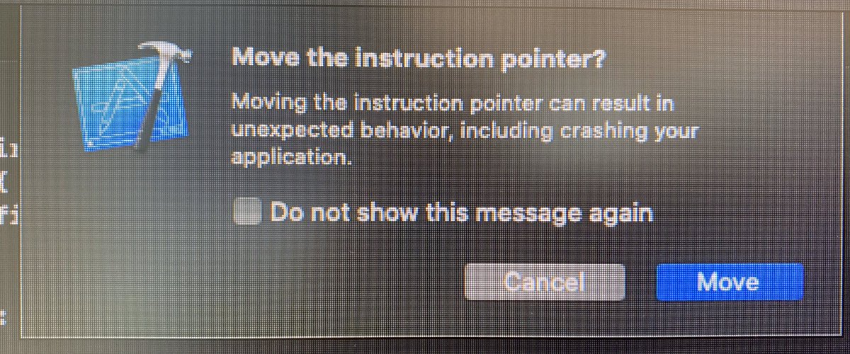 HenryHeleine's tweet image. Are all #mobiledevs just discovering you can move the line of code currently being executed or just me? #xcode #iosdev #apple