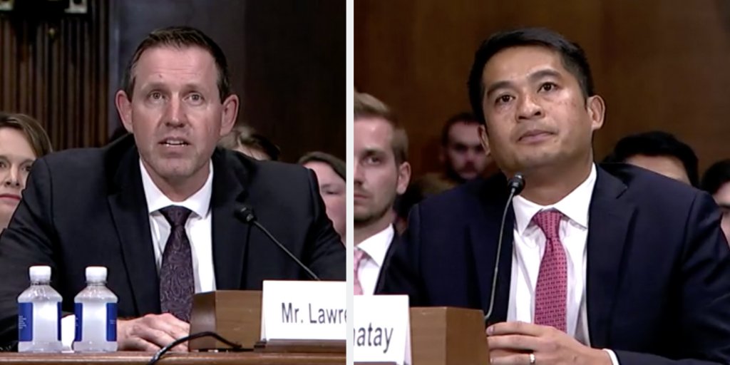 9th Circuit nominees Lawrence VanDyke and Patrick Bumatay appear before the Senate Judiciary Committee.