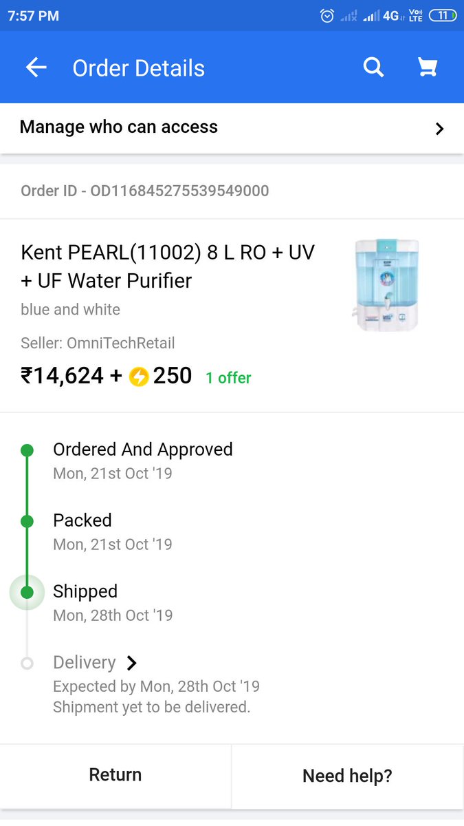 MayurAmrutkar's tweet photo. Don't have option to cancel the order, Flipkart has lot of issues.
2 days passed but still I have not received product/any notification frm flipkart. 

#Flipkart #FlipkartFraud #flipkartoffers #bigbilliondays #flipkartbigbilliondays https://t.co/pwJUdDrpZi