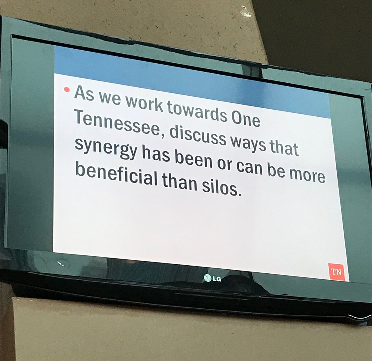 DOHRtn's tweet photo. Citizens do not interact with just 1 state agency. Together, we are building a better #ONETENNESSEE. #TGLConference2019 #StateofTN #Leadership #TeamTN #GreatPlaceToServe https://t.co/xsPg4U8nZ8