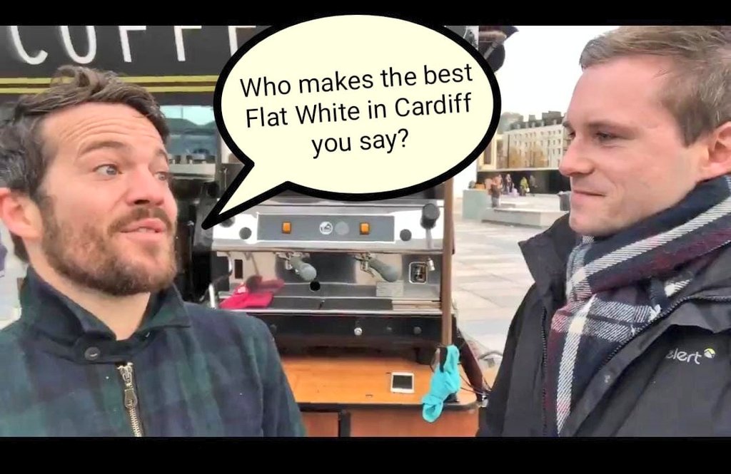 bikebarcardiff's tweet photo. Our very own @skivens giving his very humble interview for @CardiffLocalTV #locallegends yesterday.
If you missed it check out our last tweet!
#cardifflegend #hunk #halloweencostume #jackthelad #coffeetrike #hotbaristas #WednesdayWisdom #baristanaked #coffeeman #sexybarista https://t.co/UjfEAIGbrd