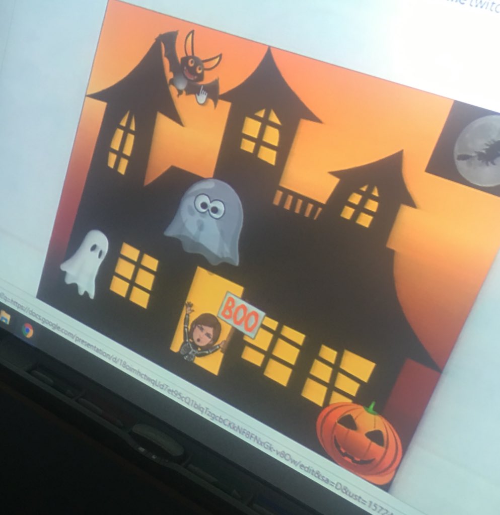 YMalmstrom's tweet photo. No better way to review skills than helping your teacher breakout of a haunted house! #helpmeescape @caldwelltisd https://t.co/OzE094x0rM
