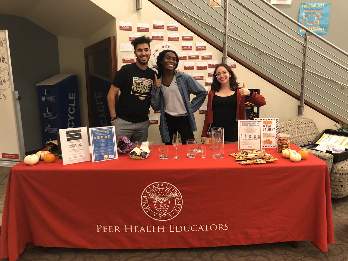 SCU_Wellness's tweet photo. Happy (almost) #Halloween Broncos! We’ll be tabling at Benson 12-2pm today with some spooky fun and Pour For Your Peers. 🚨Stop by and guess how much candy corn is in the jar for a chance to win a $25 #Starbucks gift card! 🎃 👻 🍁 https://t.co/XnUAmdyPai