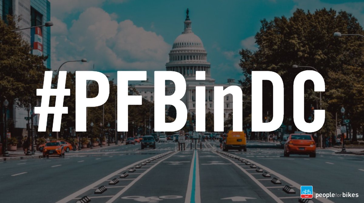 peopleforbikes's tweet photo. We're in D.C. today advocating for better bike riding! Follow along with us and our team of bike industry leaders using #PFBinDC 🇺🇸 https://t.co/TwgajrNvcj