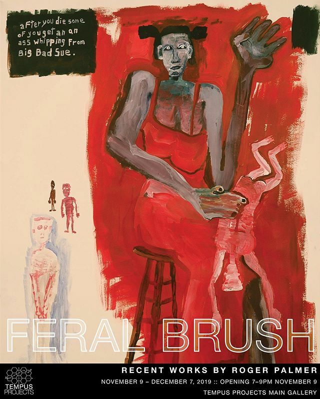 TEMPUS_PROJECTS's tweet photo. 〰️ COMING UP NOVEMBER 9 :: FERAL BRUSH :: Recent works by Roger Palmer at Tempus Projects. 〰️
For over 50 years, Roger Clay Palmer has been producing poetry, paintings, installations and, primarily, a large body of drawings. Ruthless black humor blends w… https://t.co/b6VBBkW7QD https://t.co/ICDK7UEFgE