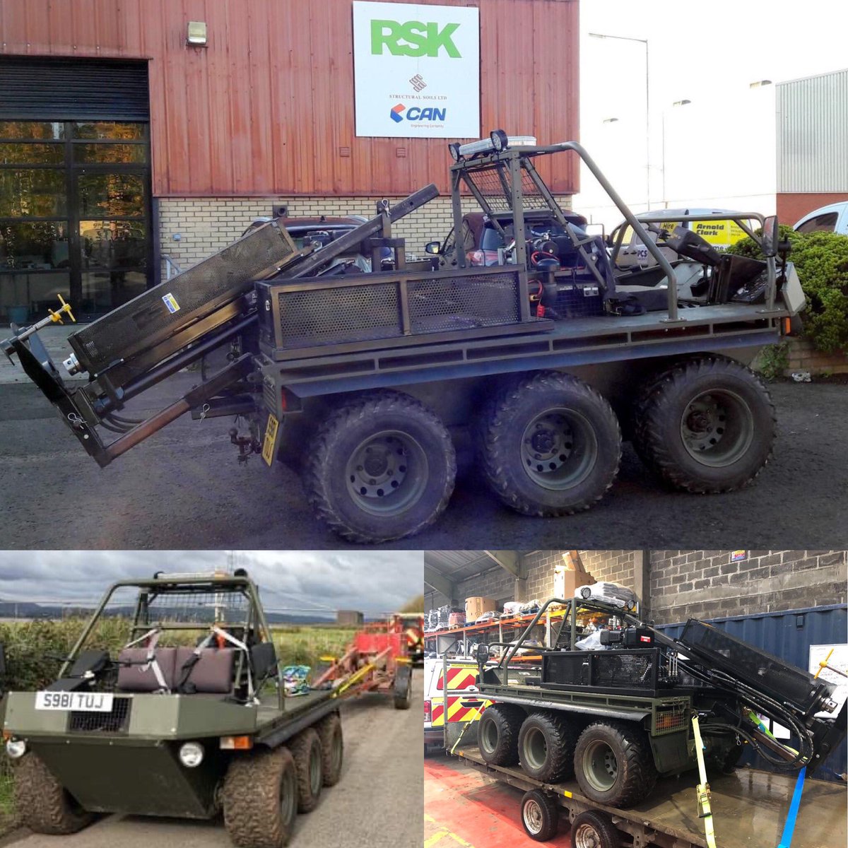 We are pleased to announce a new addition to the family a #Supercat 3 all terrain vehicle. This is an awesome bit of kit with a 3 psi footprint with a 2 tonne payload. We can use it for Dynamic Sampling or to tow a cable rig. #lovedrilling #lovegeology #lovetesting <a href="/RSKGroup/">RSK</a>