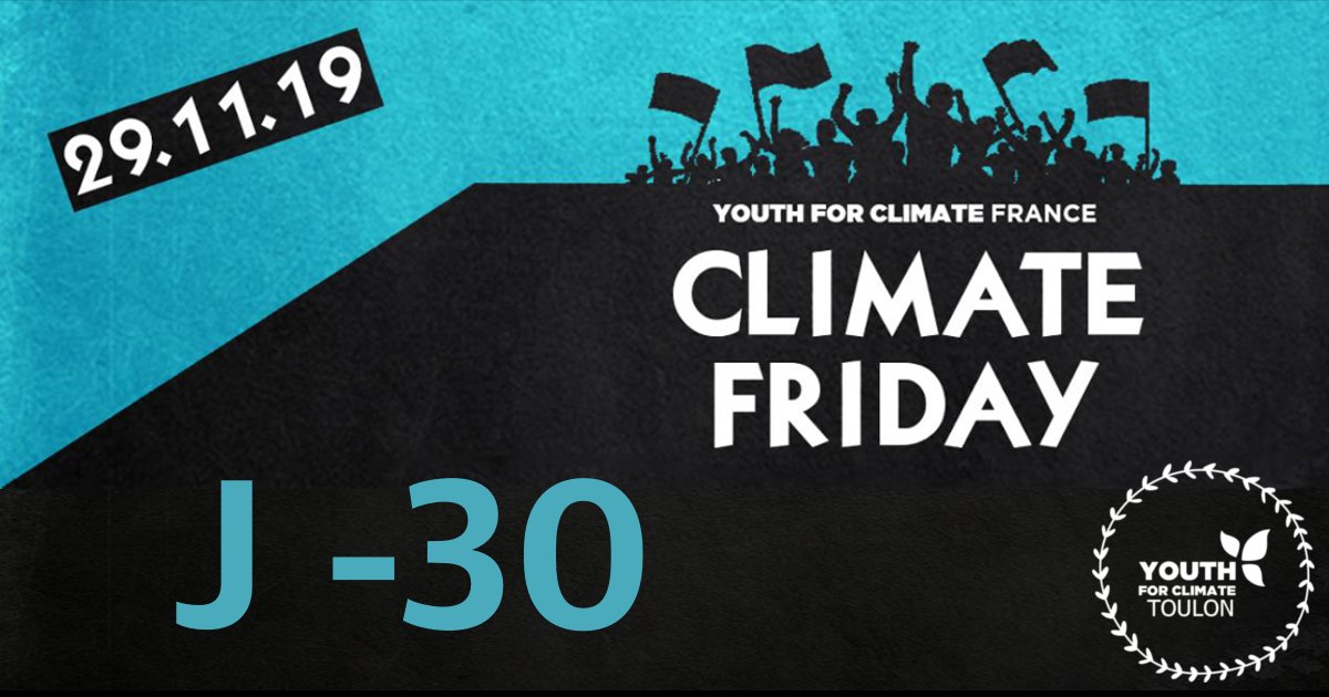 ToulonYcf's tweet photo. Nous sommes de retour ! 🌍🌱
J-30 avant la 4e grève internationale pour le futur !
La jeunesse continue à se mobiliser car elle n'est pas encore assez entendue. Cette mobilisation est symbolique d'autant qu'elle a lieu le jour du Black Friday, image de la société de consommation https://t.co/GpPFysnxlv