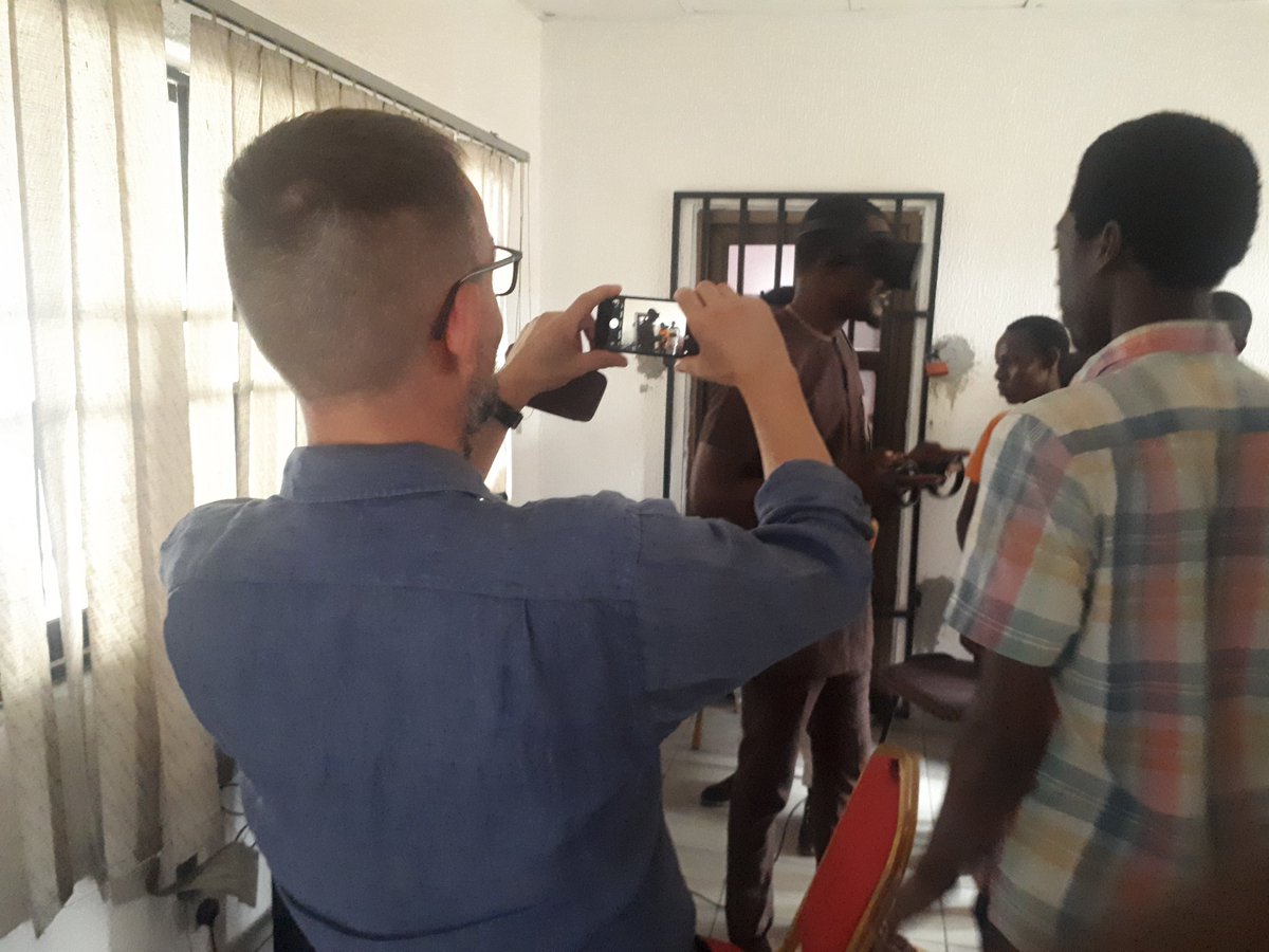 TonyeWaribo's tweet photo. Today we are glad to have hosted Prof. David Pratten from the University of Oxford, having a tour of some of the amazing solutions the @KswfHub #AR #VR lab is working on.
@Imisi3d
@Ginowinne
@IsmeeRich https://t.co/SUsYnISIuE