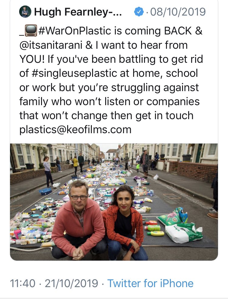 Thanks again to everyone that got in touch about their #plastic struggles! The #WarOnPlastic team are however still looking for a sizeable family struggling to go #plasticfree on a shoestring #budget. Could this be you? If yes please get in touch - plastics@keofilms.com