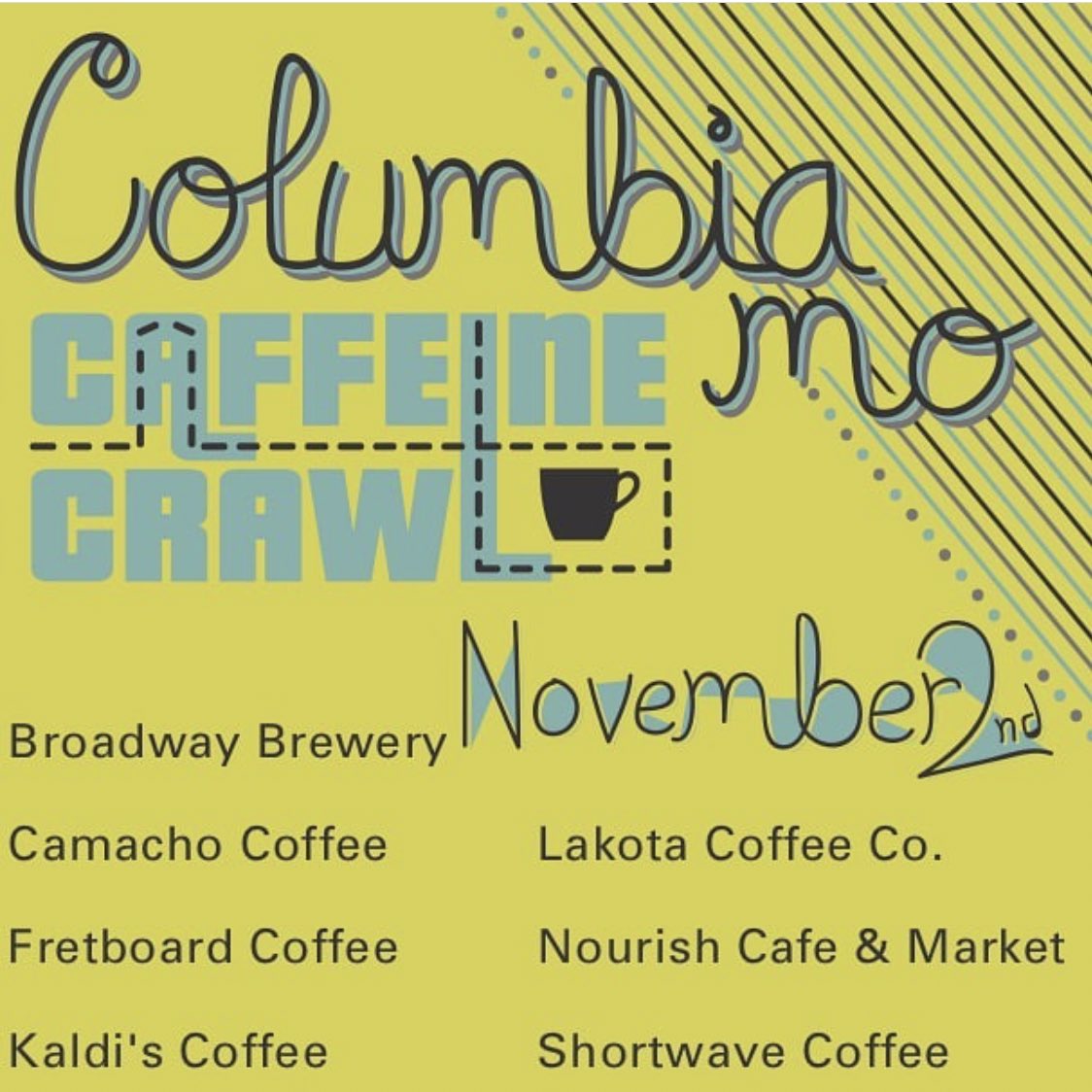 the_district's tweet photo. Itโs Holiday Shop Hop, the Magic Tree lighting, and our first ever Caffeine Crawl, all this Saturday! Shop our local businesses for new holiday arrivals and deals, then and at 7pm join us the corner of 9th and Broadway for the lighting of the Magic Tree! #shoplocalcomo https://t.co/t4VWxmCvT3