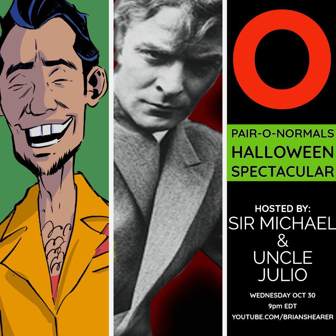 brian_shearer's tweet photo. Tonight! Sir Michael and Uncle Julio take over #PairONormals for the Halloween spectacular!
https://t.co/tFrKJ72gkR https://t.co/JR9u273NWh