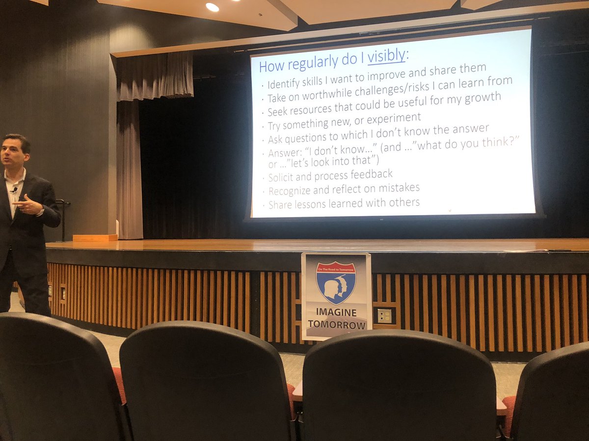 kbmatheny's tweet photo. Thank you, Eduardo Briceño for a motivating discussion about the importance of Growth Mindset in our schools! #ownyourownlearning #oneccps @ebriceno8 https://t.co/BsylnEubVS