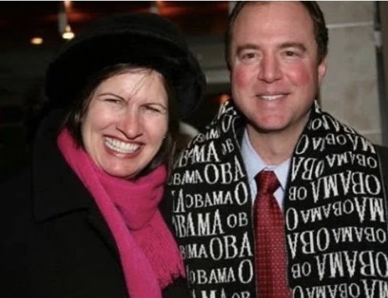 ChatByCC's tweet photo. @realDonaldTrump @senatemajldr President Trump refers to shifty Adam Schiff as pencil neck. 

Meanwhile Schiff has Obama wrapped around his liddle neck. https://t.co/xHKOWSSHIG