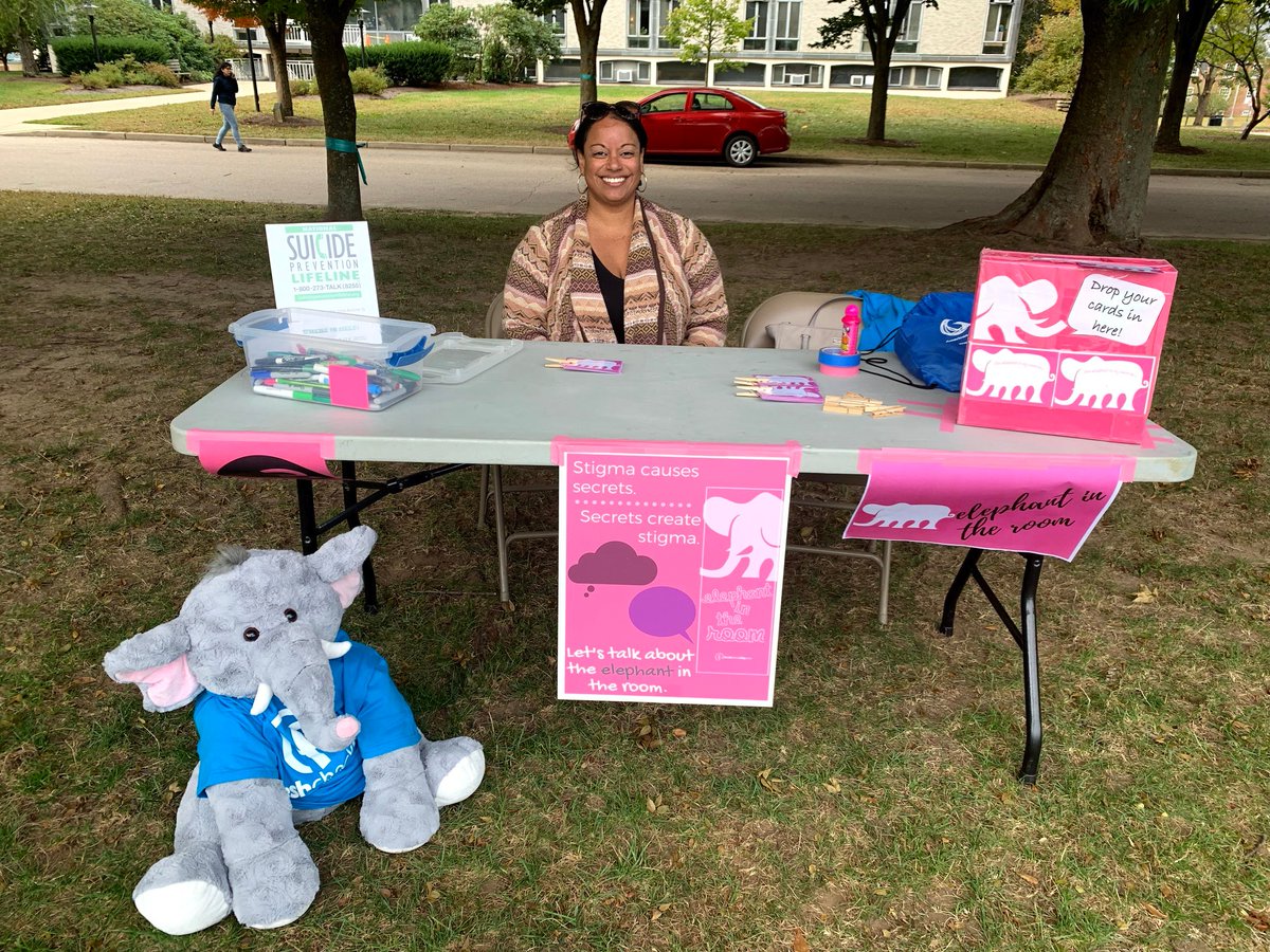 URI_Nursing's tweet photo. Nursing professors Karen Jennings and Chris McGrane addressed suicide prevention during Fresh Check Day on campus recently. https://t.co/yuwQnzMook