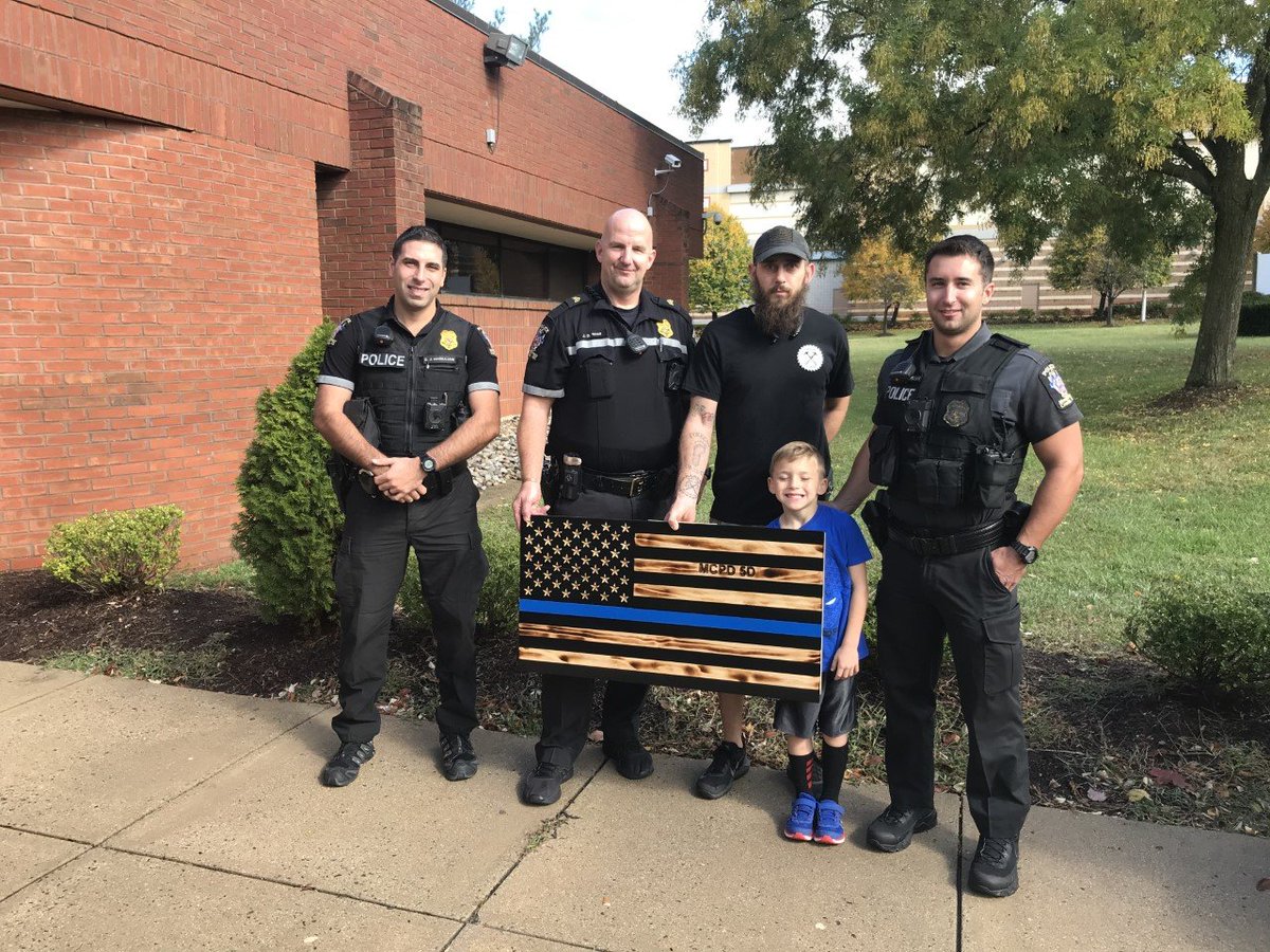 Thank you to resident James Shelton, who presented Montgomery County 5th District officers with a wooden American Flag that he had made in recognition of National First Responders Day. The flag will be displayed in the 5th District Station.