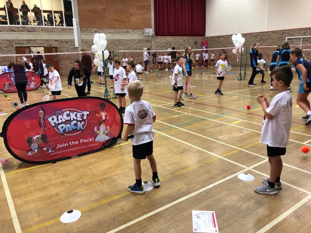 BE_South's tweet photo. Great day on the @BadmintonEnglnd Racket Pack Tour in #Ipswich with @commbadminton & 46 awesome, inspiring leaders from @NorthgateHS - 140 children engaged in badminton, learning new skills & having FUN! #goodworkday https://t.co/PlALQtx4Hg