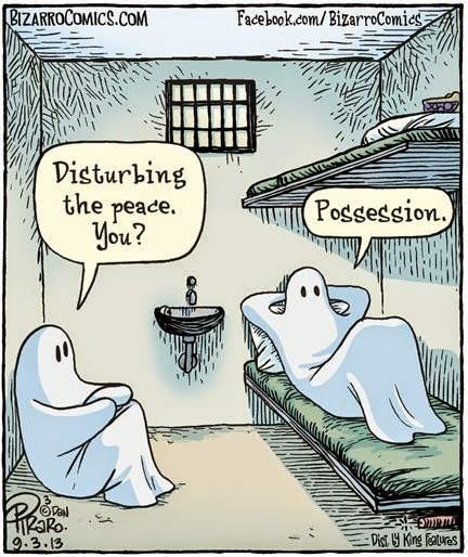 kristinethall's tweet image. Baaaahahahahahahaa! More ghosts &amp;amp; #halloweenhumor! This from Dan Piraro Bizarro Comics! #easilyamused #literalhumor #wordnerd #halloween