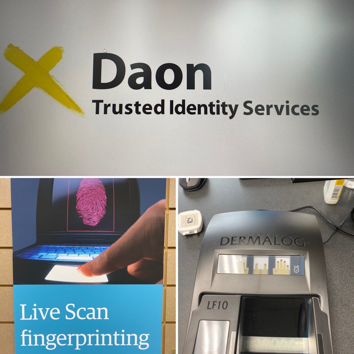 We do finger printing. Check out daontis.com and set up an appointment today. #fingerprinting #backgroundchecks