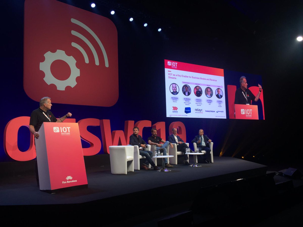 🗓We have just explored how can #IoT help enable new business models with the insights of @ThingstreamIO, @relayr_iot, <a href="/MomentaPartners/">Chiangxw</a>, <a href="/Richardson_RFPD/">Richardson RFPD</a> and KraussMaffei Technologies. #IOTSWC19