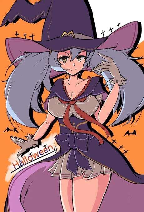 ハロウィンということで、ウォーロックコスソフィアちゃん 