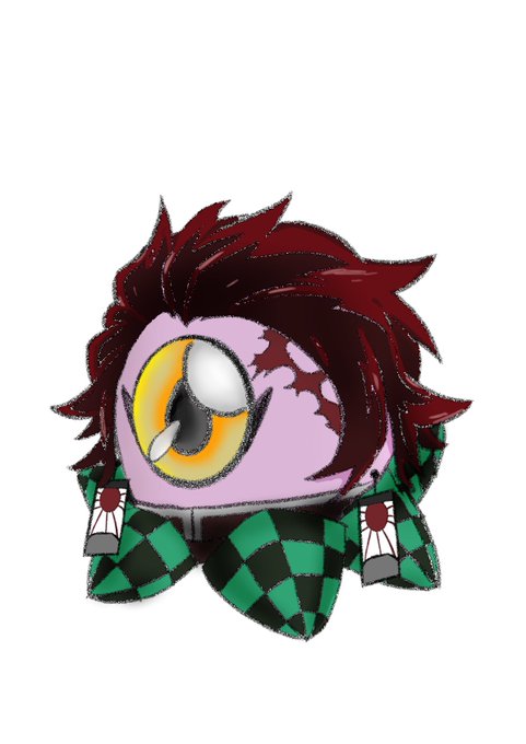 さとふぁーさんがTwitterに投稿した竈門炭治郎(鬼滅の刃)のイラスト。