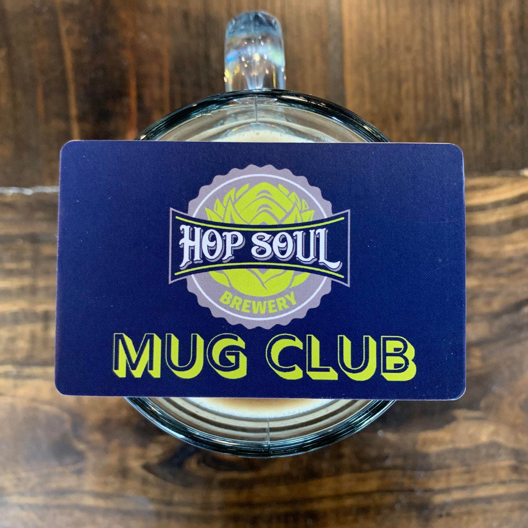 HopSoulBrewery's tweet photo. Join the Hop Soul Mug Club and get access to ALL of our beer glasses, receive 10% off ALL beer cards, receive an invite to an annual Members Only Party, get a free Dessert on your birthday, and you get to take this card home and keep a running balance on it! https://t.co/8eSTBT3emW