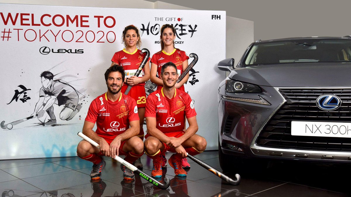 Lexus celebra con la selección española de hockey su reciente clasificación para las Olimpiadas de Tokio 2020. fal.cn/34Oj8