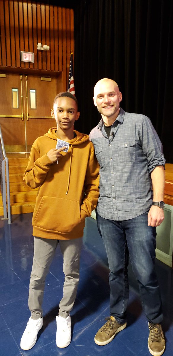 WVMSDragons's tweet photo. #WVMS Ss had an awesome assembly today with @RobertEdutains!!! 🎯 Ss participated in #MagicTricks ✨ &amp; very REAL presentations about navigating the #Landmines 💣 in #SocialMedia📲!! #LMSD #LMSDAllForward #SocialMediaLandmines #DynamicSpeaker #DynamicInfluence https://t.co/4xjVMaz41U
