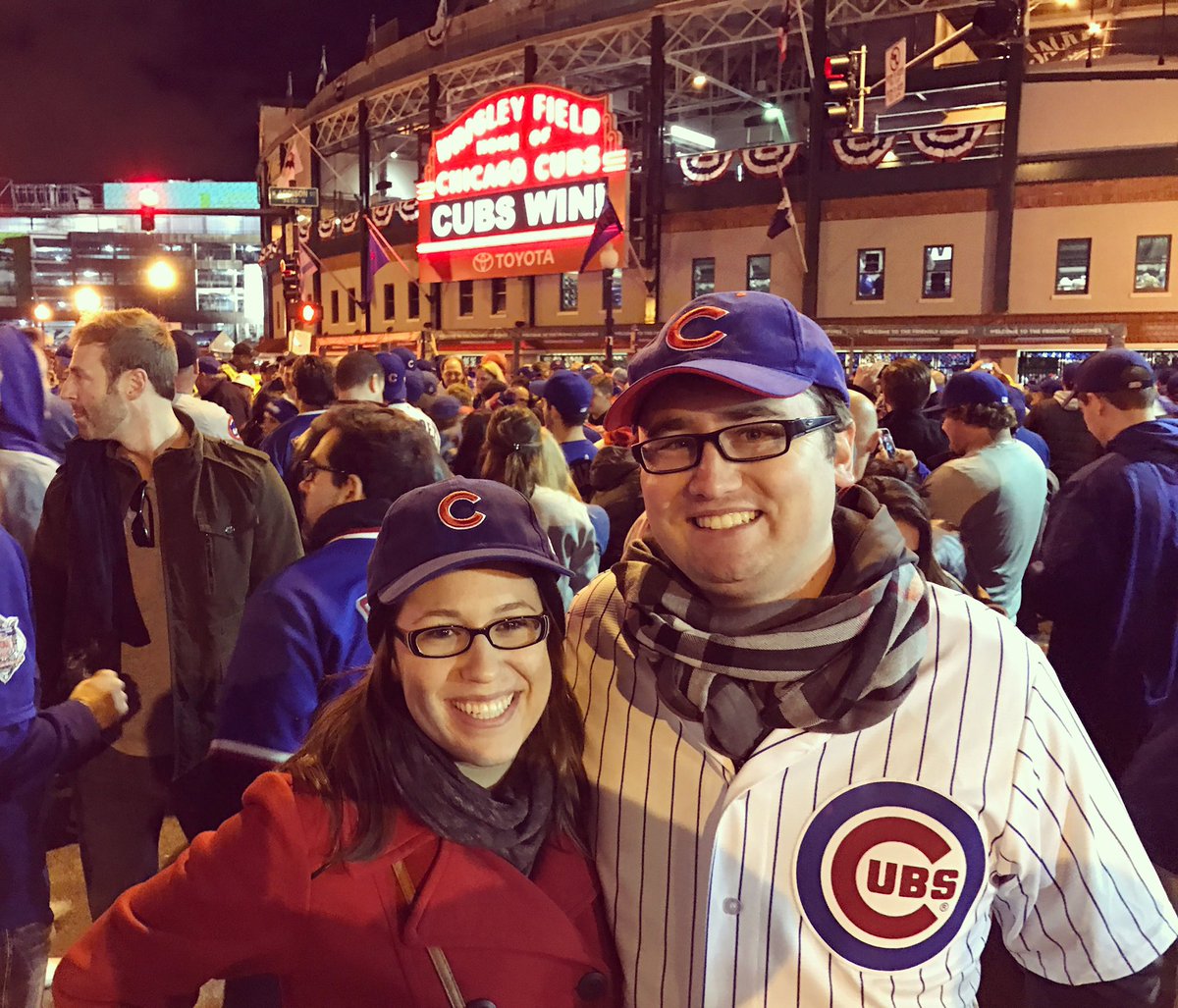 CaitlinSaladino's tweet photo. Where were YOU 3 years ago? #longlivebaseball @Cubs ⚾️🐻💙❤️ https://t.co/eL0iyZjD3b