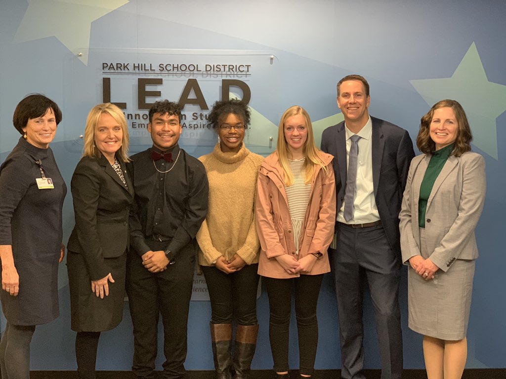 StanleyRyank's tweet photo. We were honored to host @MargieVandeven at @ParkHillLEAD this am and share our journey with her. Thank you for your time and visionary leadership for the students of our state Commissioner Vandeven. #phproud #LEADlearns @cowherdj @DrDial https://t.co/ySgCdHmeDr