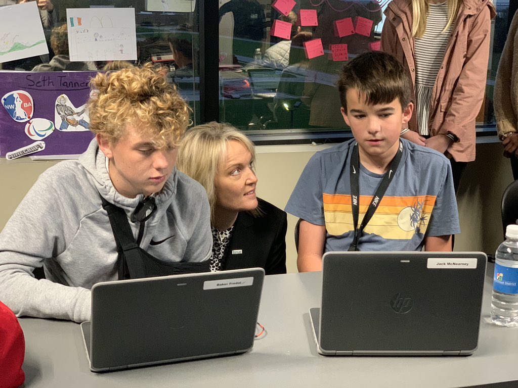 StanleyRyank's tweet photo. We were honored to host @MargieVandeven at @ParkHillLEAD this am and share our journey with her. Thank you for your time and visionary leadership for the students of our state Commissioner Vandeven. #phproud #LEADlearns @cowherdj @DrDial https://t.co/ySgCdHmeDr
