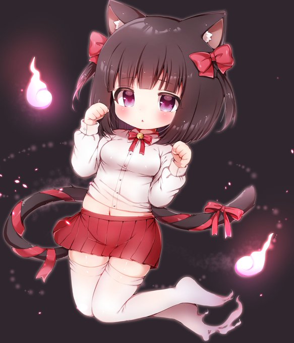 ひめのふさんのハロウィン創作イラスト企画に参加させていただきました!
私の担当は『猫娘』でした🎀🐱
ハッピーハロウィン❣
 #ハロウィンイラスト_のふ企画 