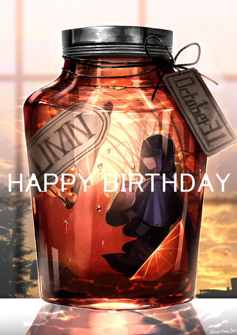 秋と夕方とプレゼント
#イライ君お誕生日おめでとう 
#identityVイラスト  #第五人格イラスト 
