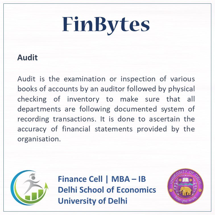 financecelldse's tweet photo. FinBytes 2019
Words of the day
#words #finance #bschool #delhiuniversitynorthcampus #financedictionary #financecell #financewords #financeknowldege #finbytes #dse #mba #day https://t.co/topmh7KOxw