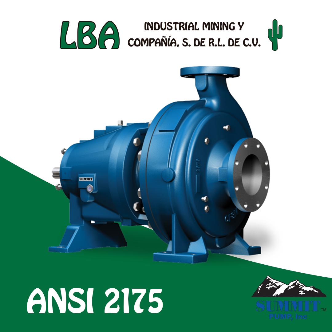LbaMining's tweet photo. Nuestra Bomba #ANSI 2175 de Summit, diseñada para #aguas de minas, operación subterránea, #mina de tajo abierto o una cantera.#Bombea  problemas de #lodos con alta proporción de sólidos, funciona en seco de forma continua , ahorro de tiempo y dinero.
#Ansi2175 #Reparación #Summit https://t.co/zJuBuybYyT