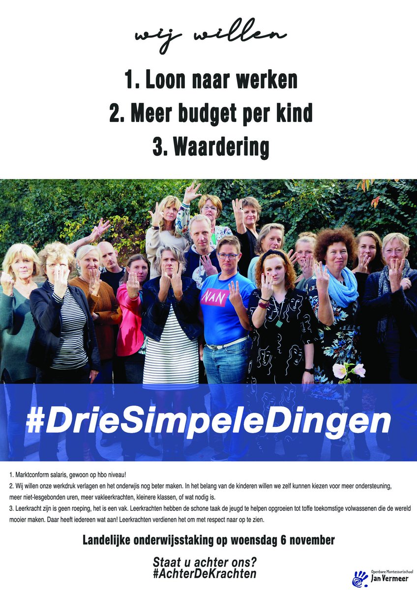 #DrieSimpeleDingen #investeerinonderwijs